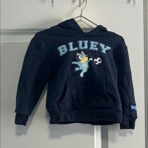 Bluey Kids Soccer Hoodie - Navy